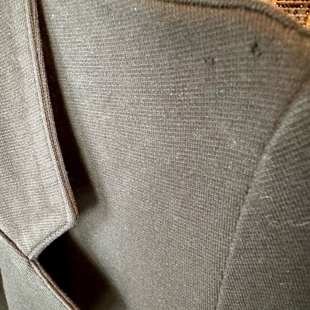 Agnes b Black Cotton Duster Jacket - Picture 7 of 9